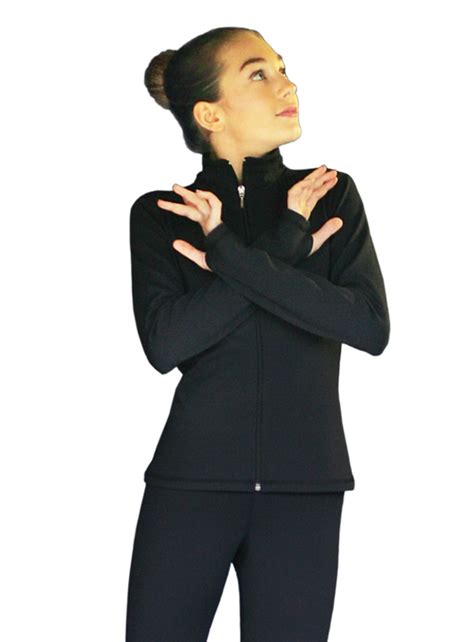 ChloeNoel JS735 Black Elite Solid Jacket w/ Thumb Holes